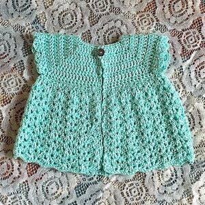 Crochet baby summer sweater